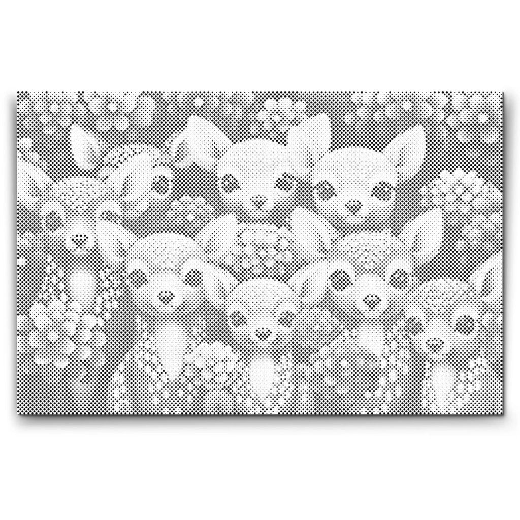 Hjort Prickmålning | Dot Painting & Prickkonst Motiv