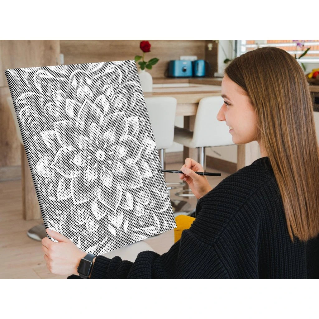 MANDALA BLOMMA | PRICKMÅLNING