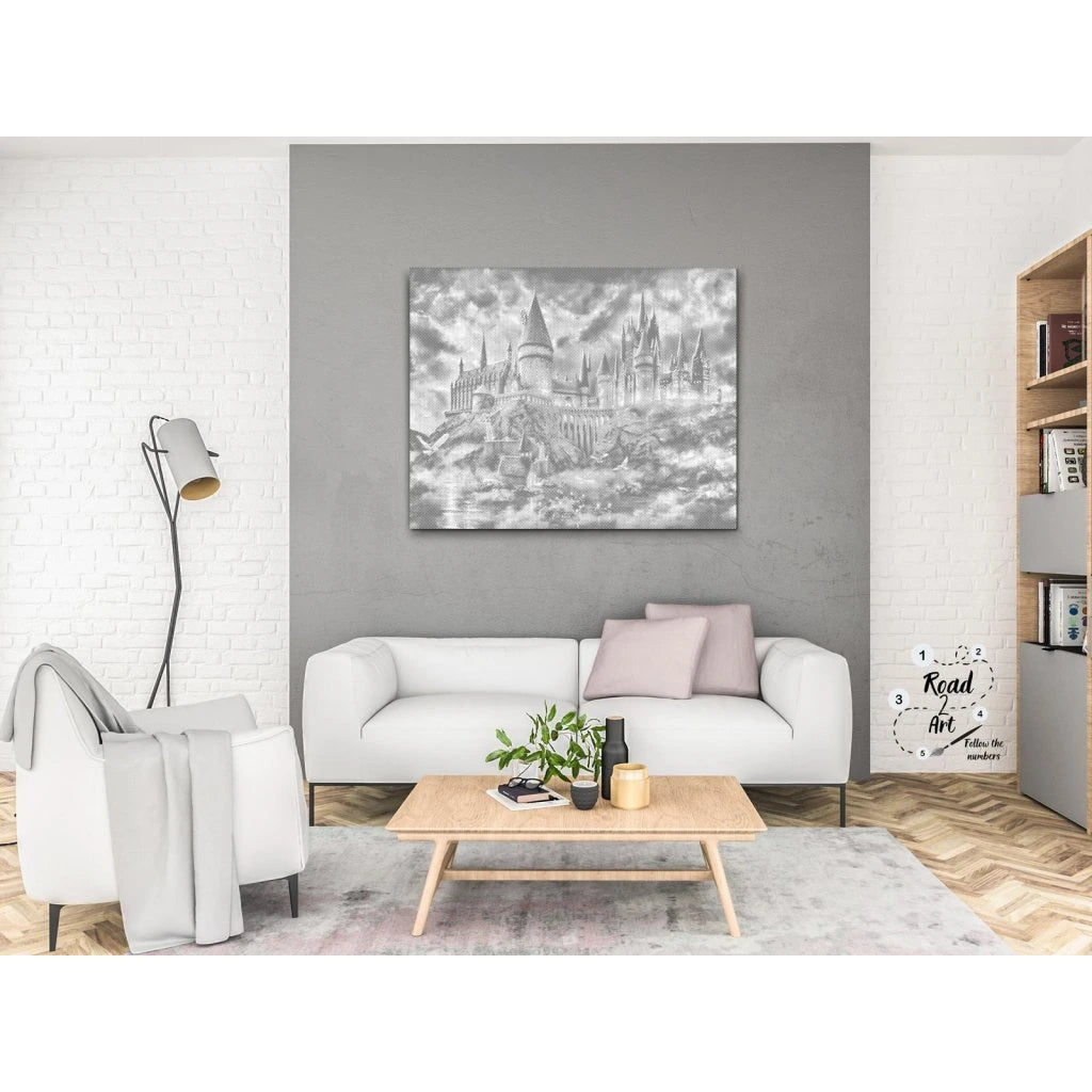 Harry Potter Prickmålning Hogwarts | Magiskt Dot Painting-Kit