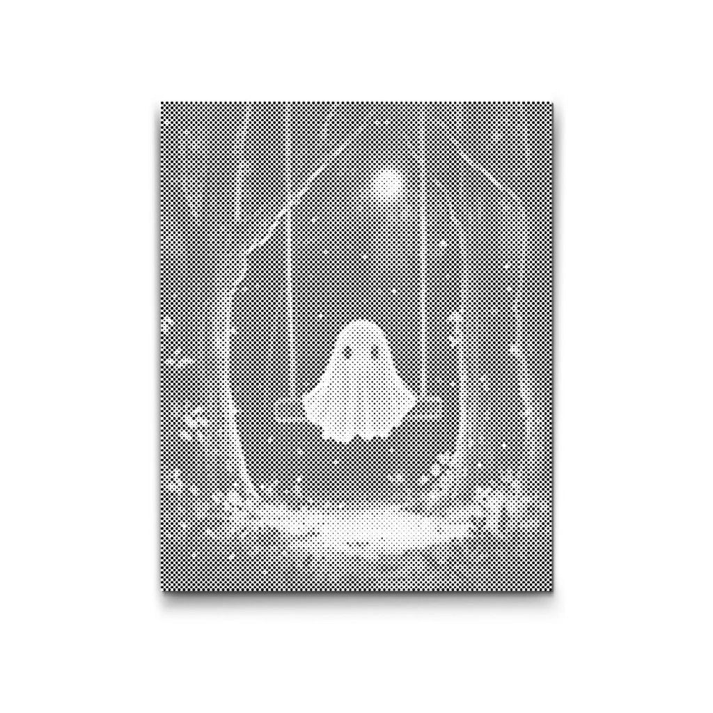 PRICKMÅLNING SPÖKE PÅ GUNGA – HALLOWEEN DOT PAINTING-KIT MED MARKÖR