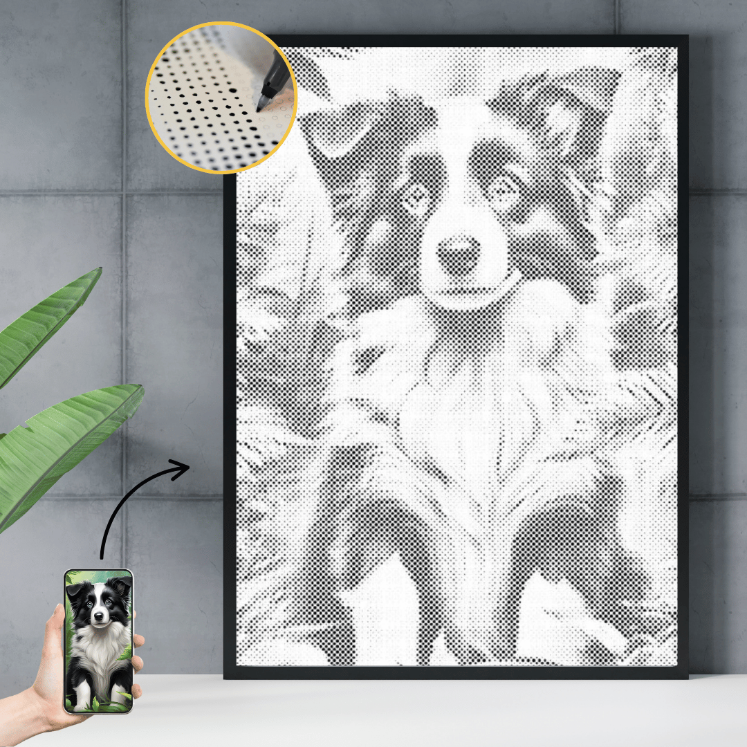 Skapa konst av ditt foto med prickmålning – handgjort av dig