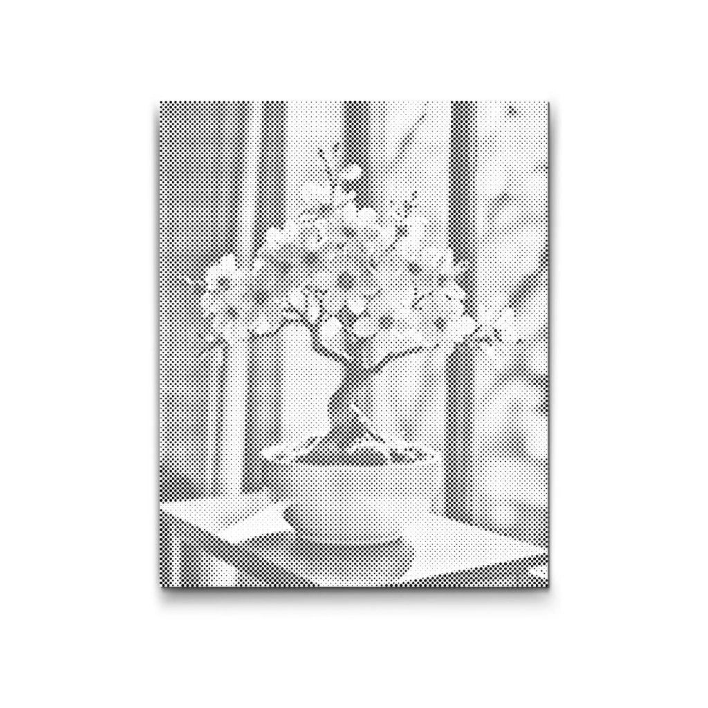 Bonsai Lugn prickmålning – avkopplande dot painting konst