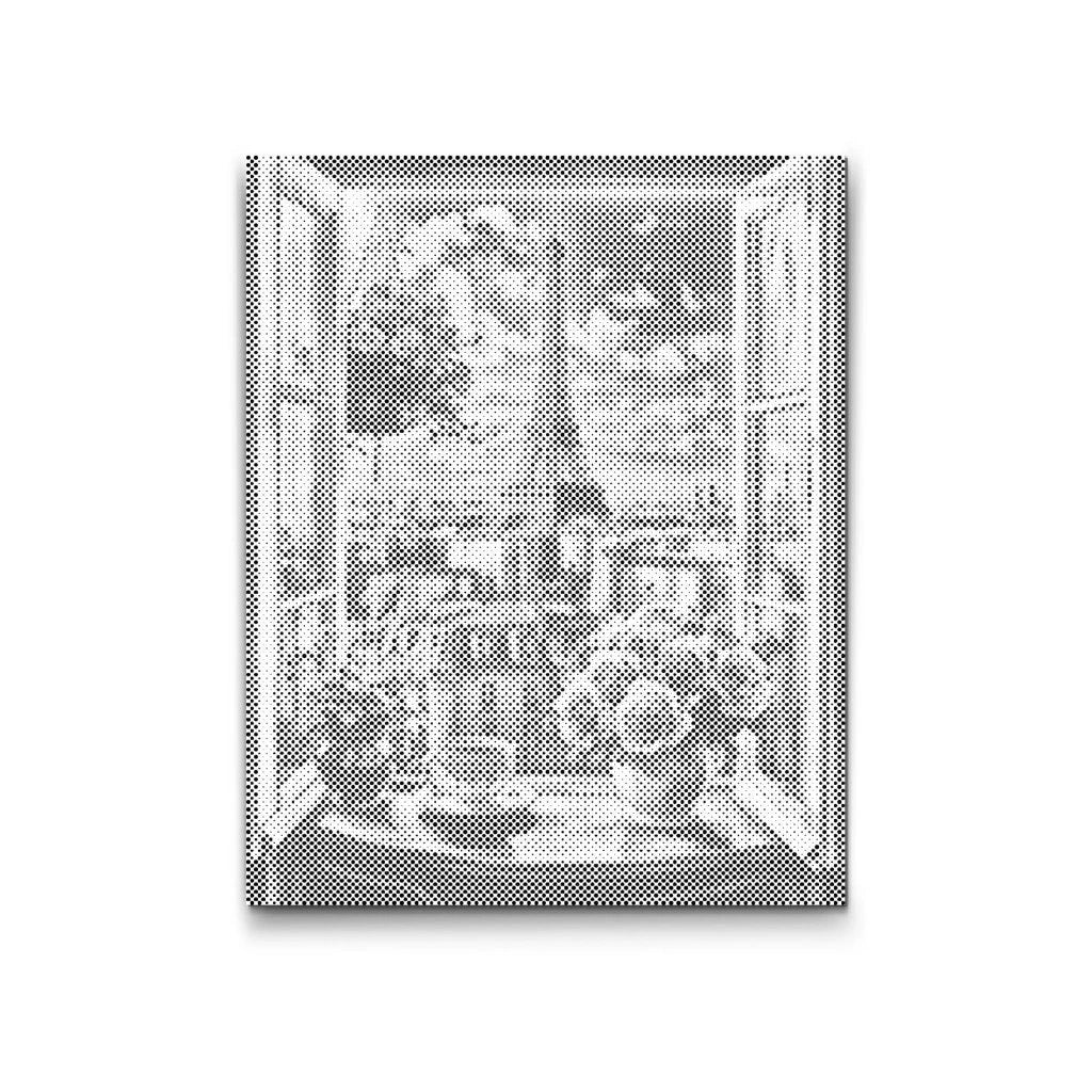 Prickmålning Eiffel Tower Paris – Romantiskt dot painting motiv