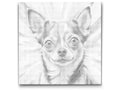 dot painting chihuahua hund prickkonst