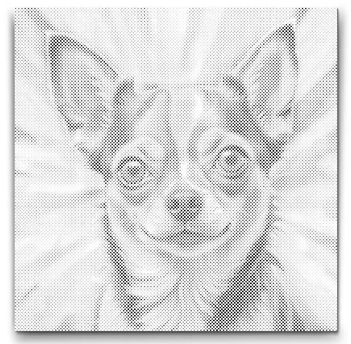 Chihuahua | Prickmålning som färdigt prickmålning motiv