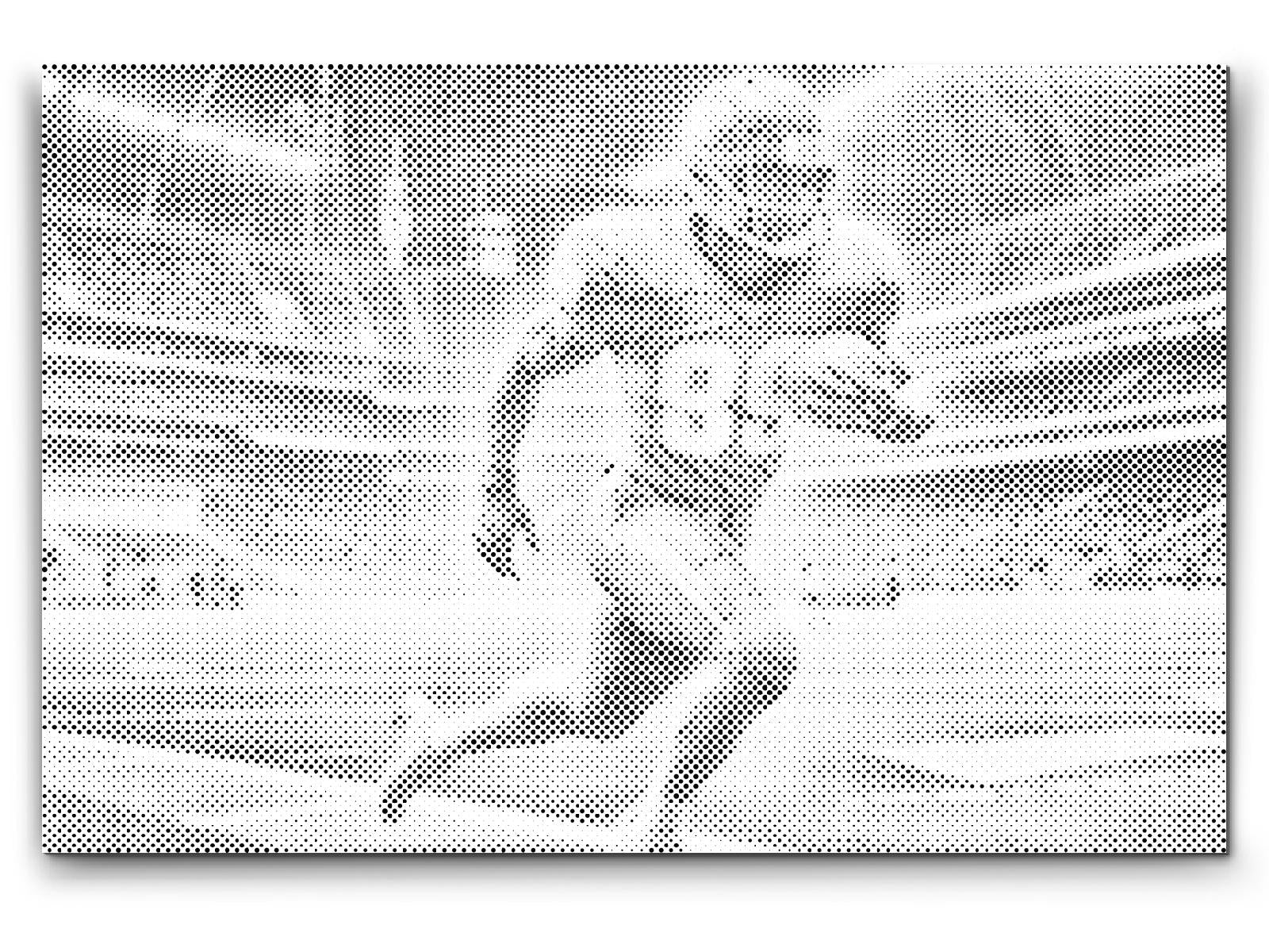 Prickmålning American Football motiv