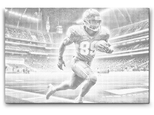 Prickmålning American Football motiv