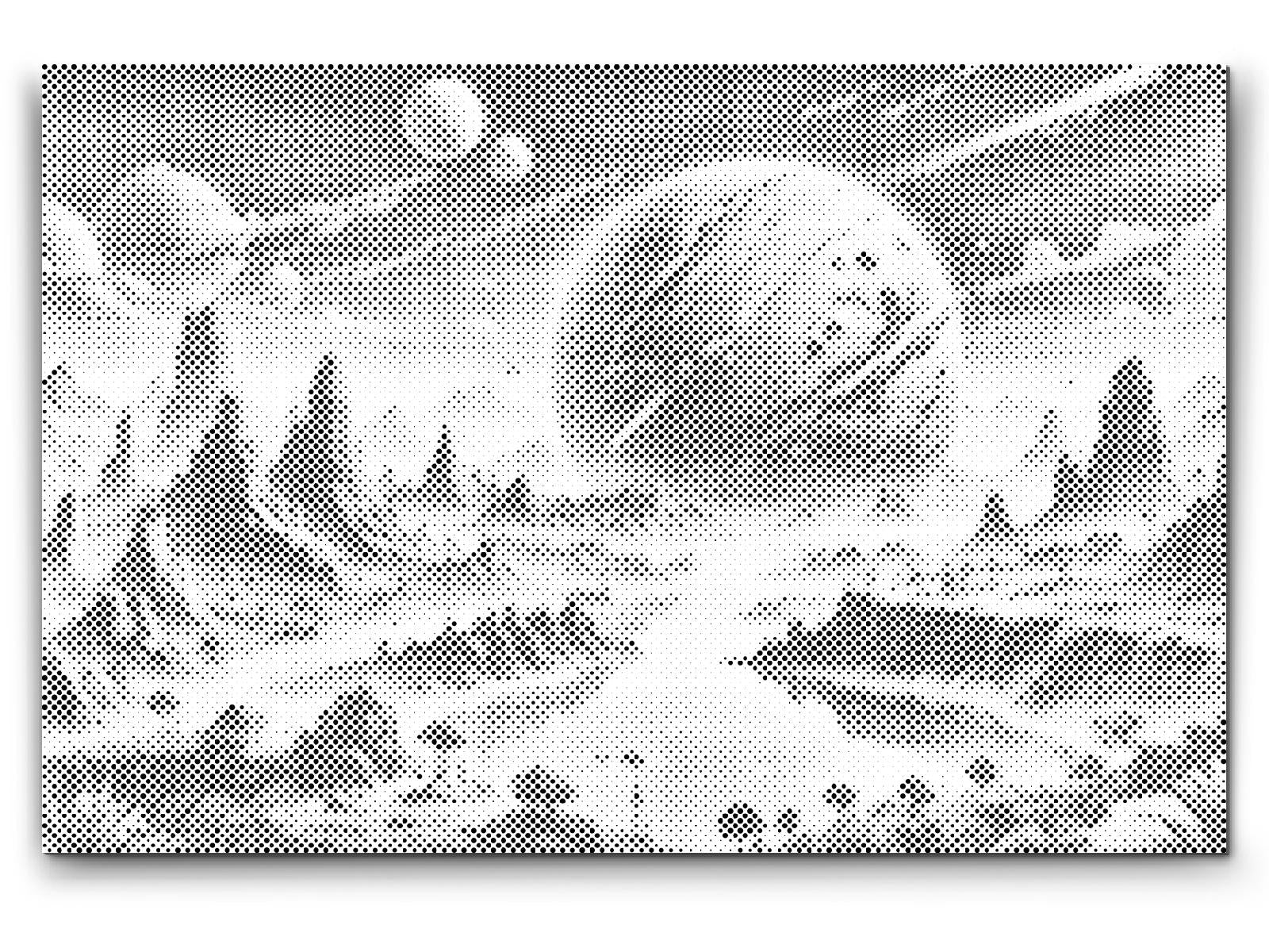 Prickmålning abstrakt planet i universum – komplett konstkit med duk och prickpennor