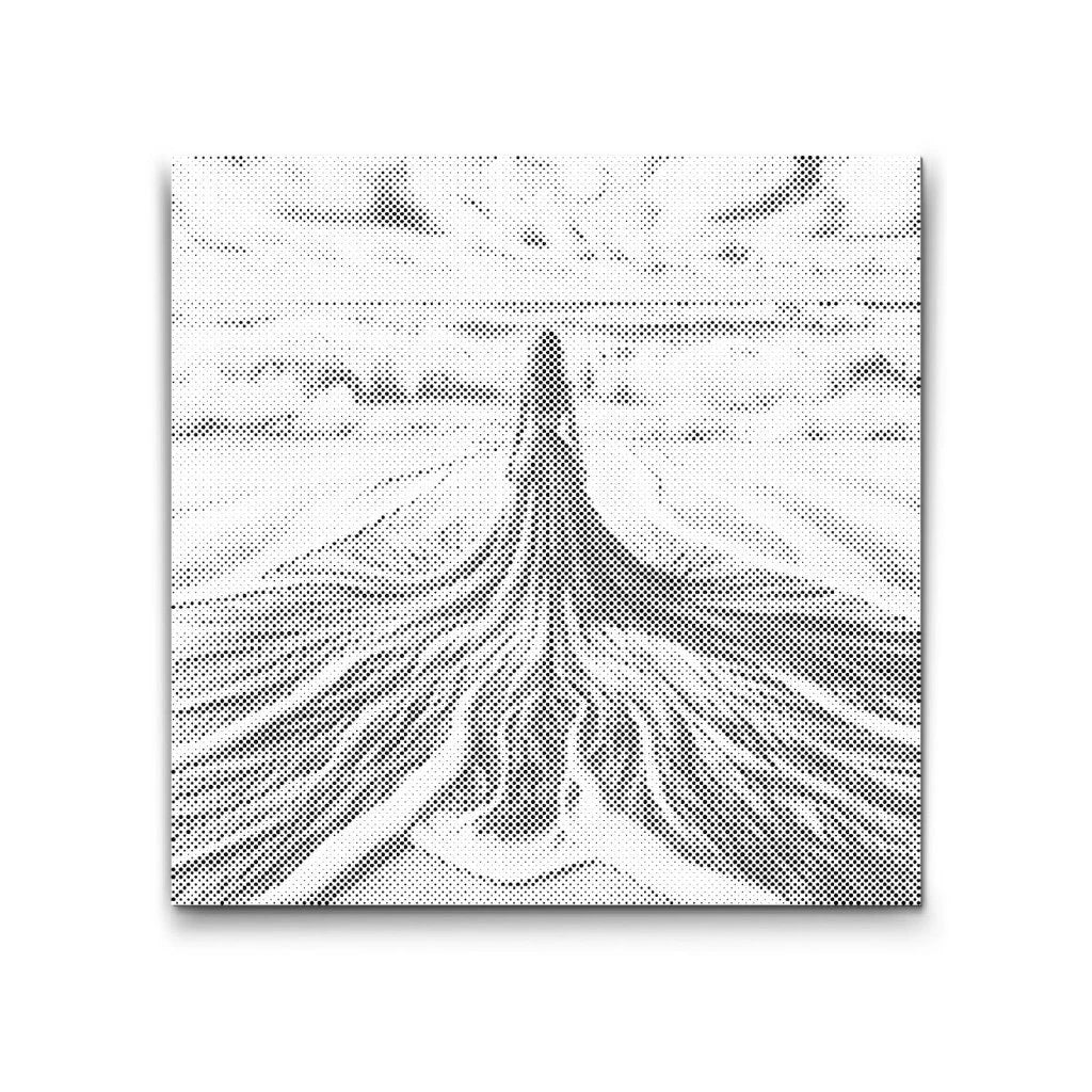 dot painting ocean waves set