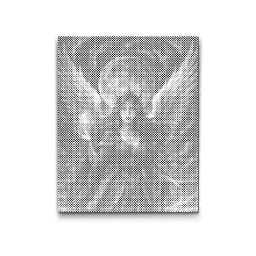 Prickmålning ängel motiv på duk