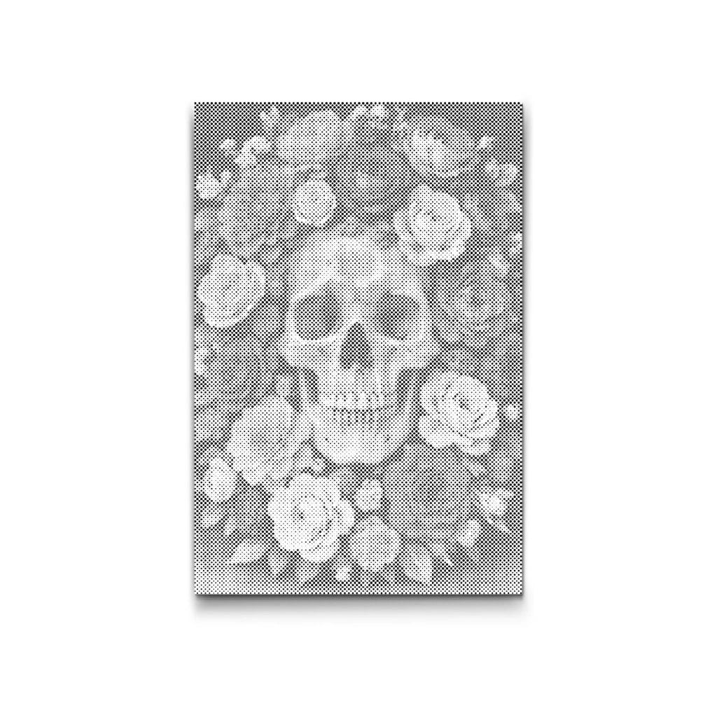 PRICKMÅLNING DÖDSKALLE MED ROSOR – DOT PAINTING KIT MED MARKÖRER
