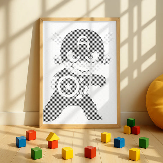 Captain America Hero | Prickmålning