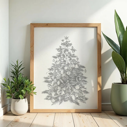 Julgran | Prickmålning