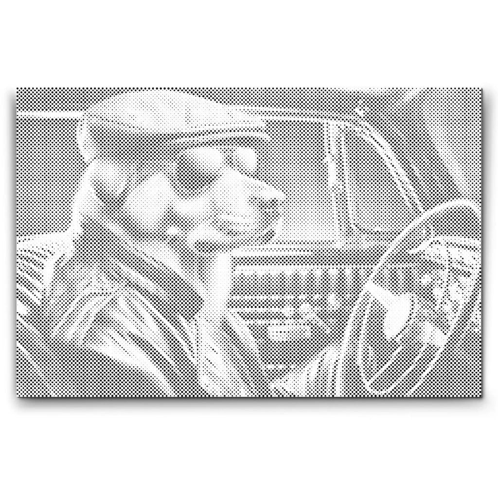 Cool Hund Prickmålning | Dot Painting & Prickkonst