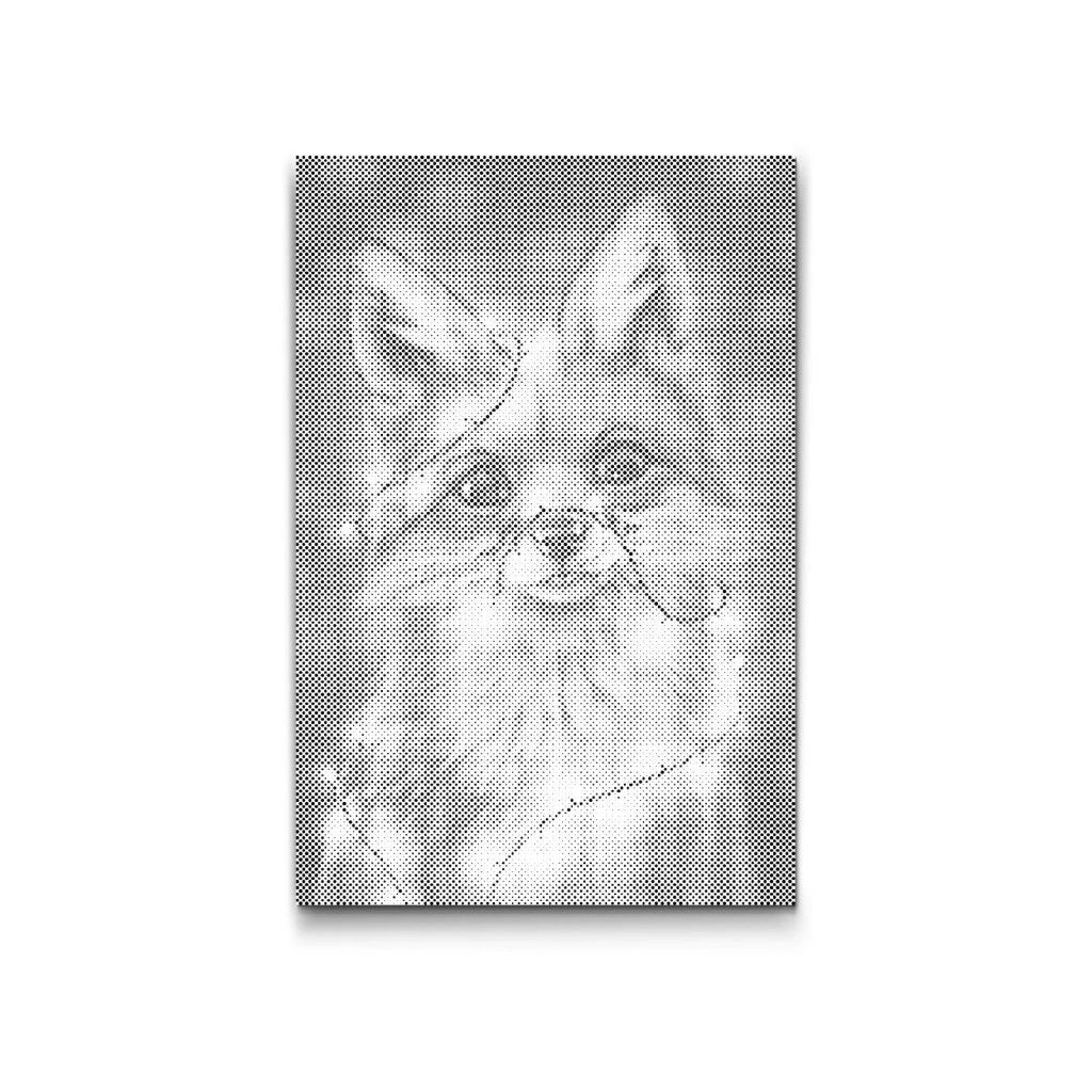 dot painting fox magical