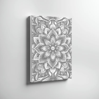 Mandala blomma | Prickmålning