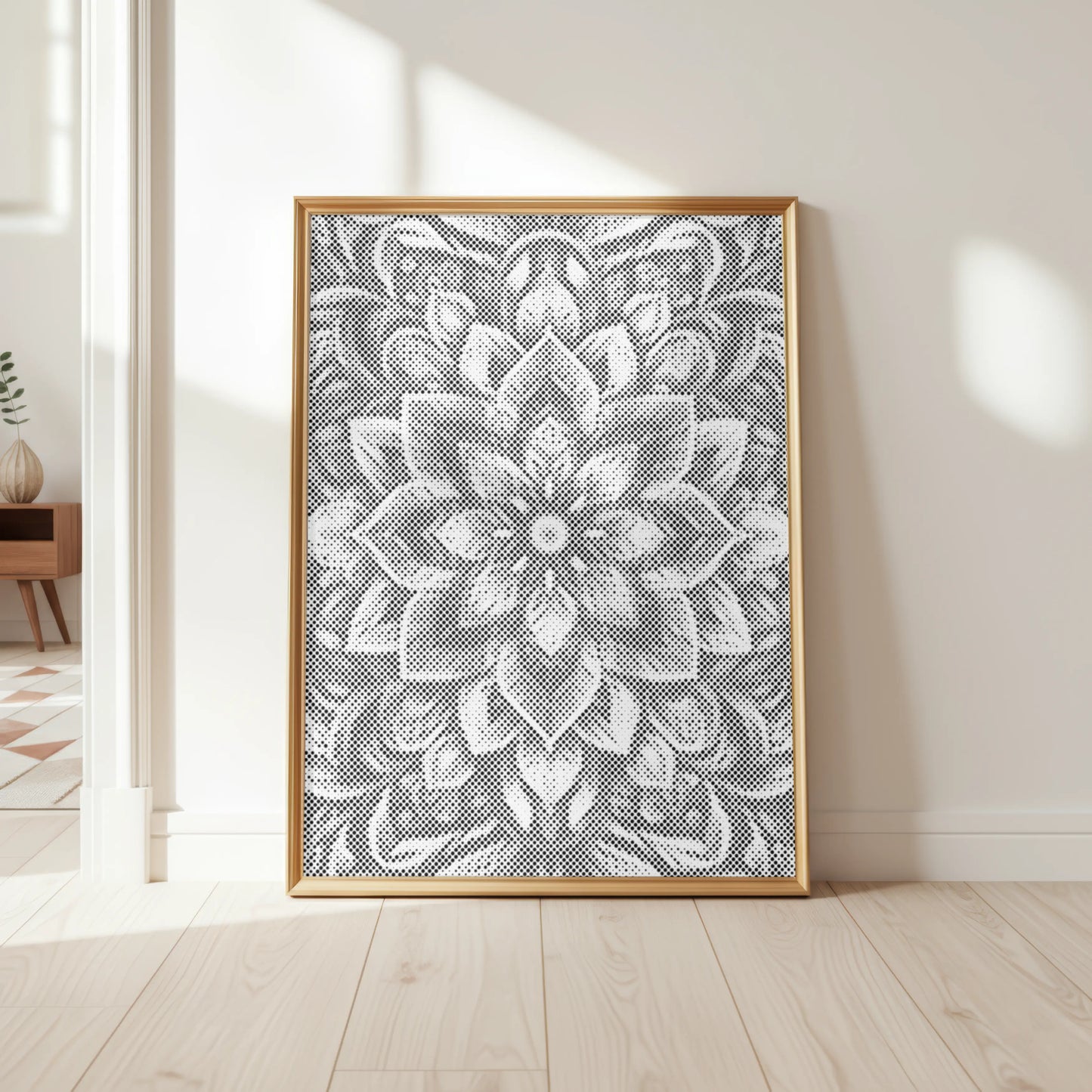 Mandala blomma | Prickmålning