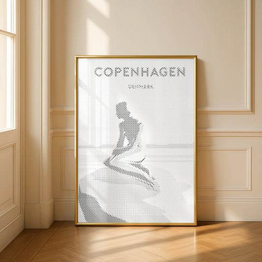 Köpenhamn den lilla sjöjungfrun | Prickmålning