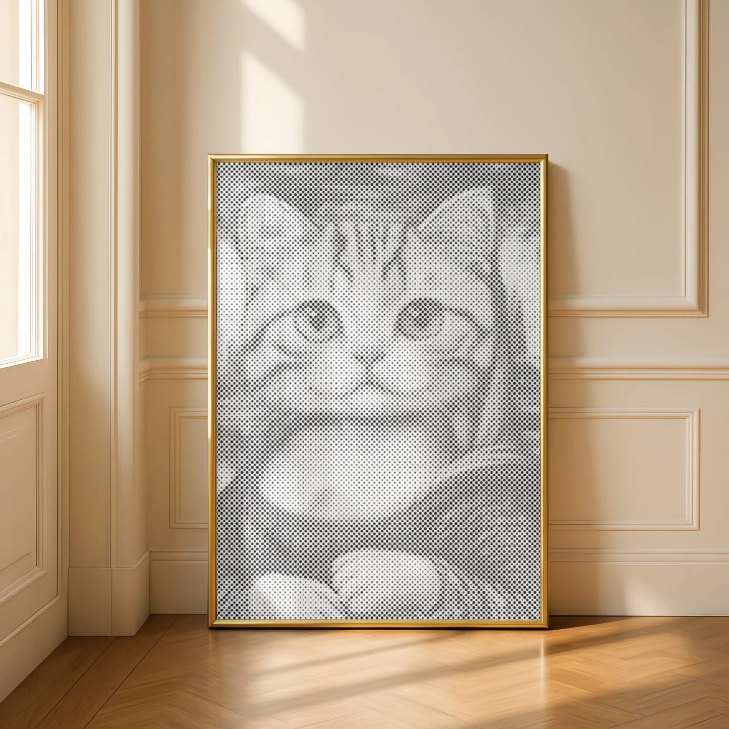 Mona Lisa katt | Prickmålning