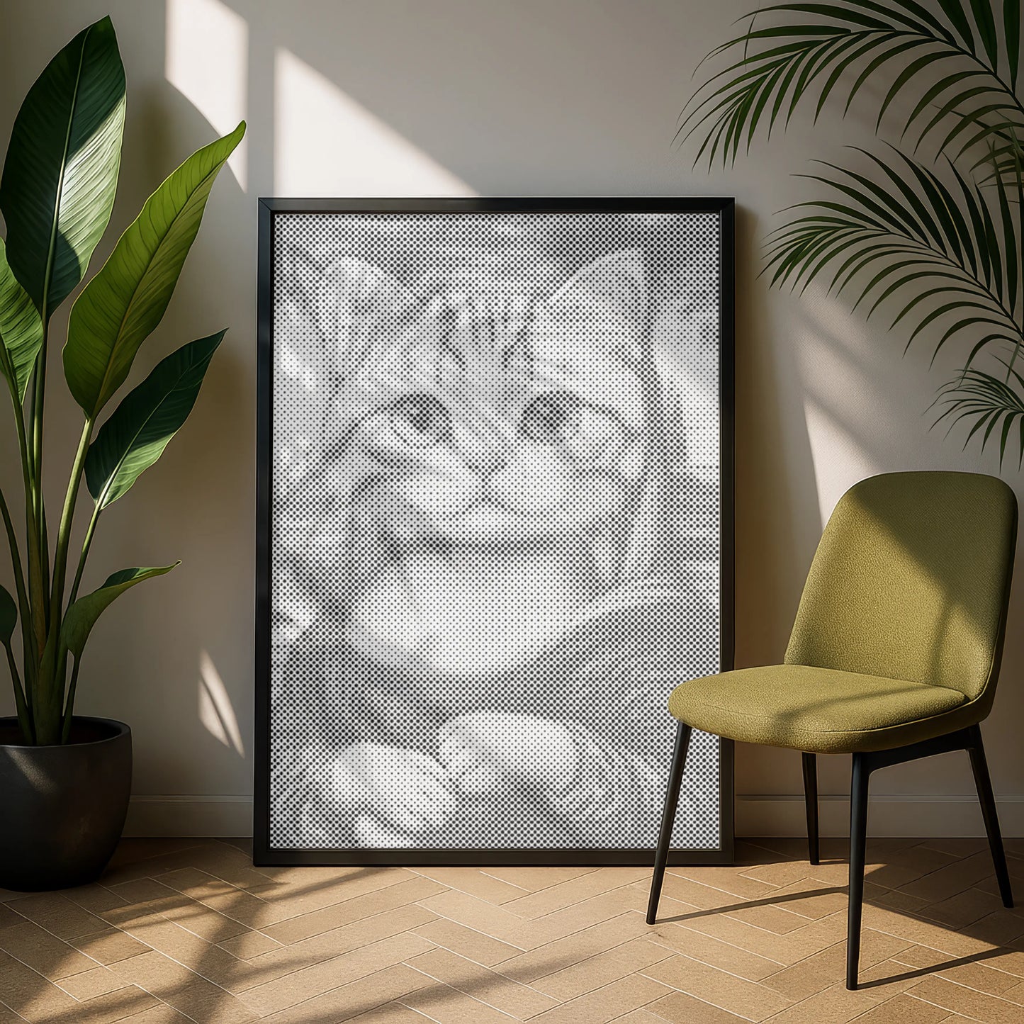 Mona Lisa katt | Prickmålning