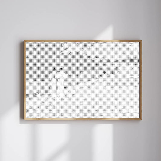 Sommarkväll på skagens strand av Krøyer | Prickmålning