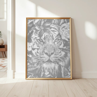 Tiger i djungeln | Prickmålning