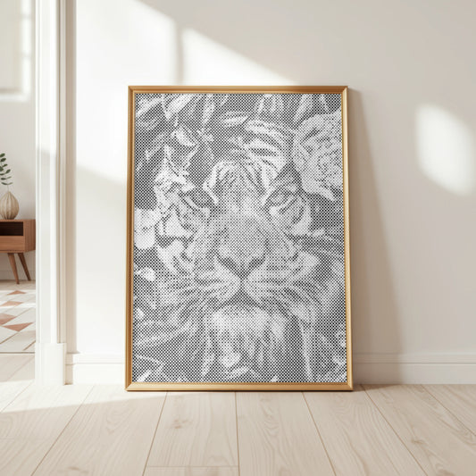 Tiger i djungeln | Prickmålning