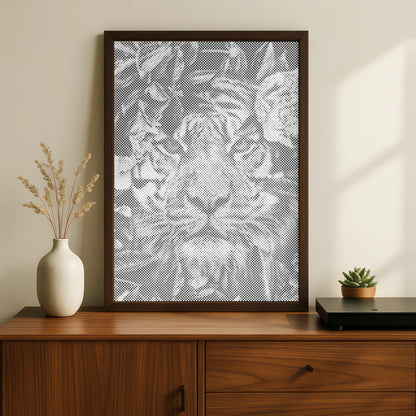 Tiger i djungeln | Prickmålning