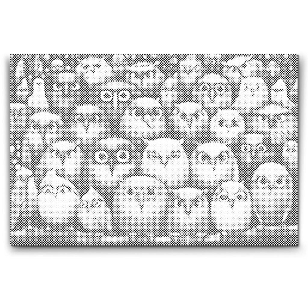 Fåglar prickmålning – kreativ dot painting prickkonst