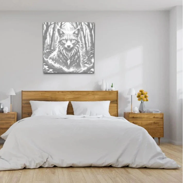 Prickmålning Magisk Räv – Dot Painting & Prickkonst