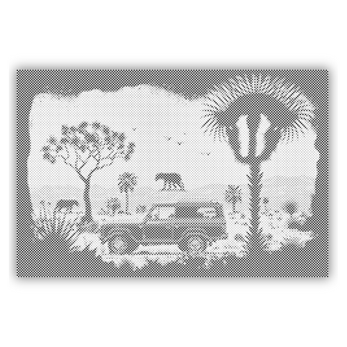 Äventyr i vildmarken | Prickmålning Dot Painting Prickkonst