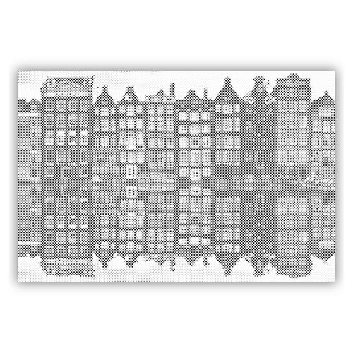 prickkonst stadsmotiv