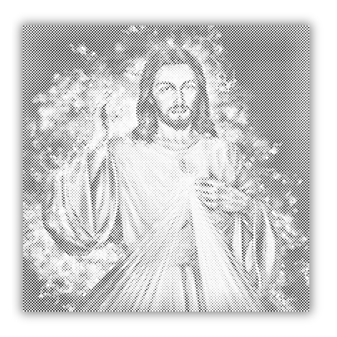 Jesus: The Sequel | Prickmålning som färdigt prickmålning motiv