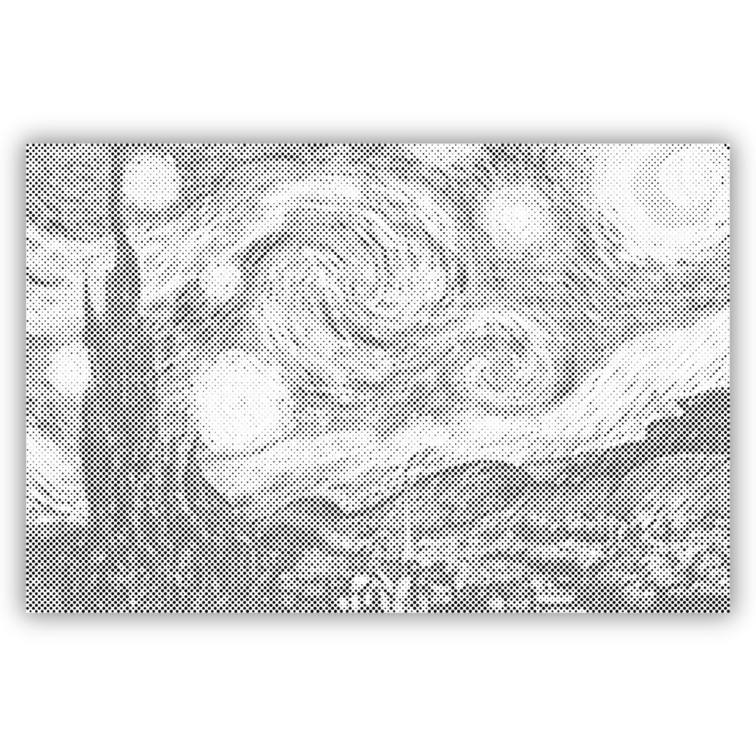 prickmålning Van Gogh stjärnnatten tavla
