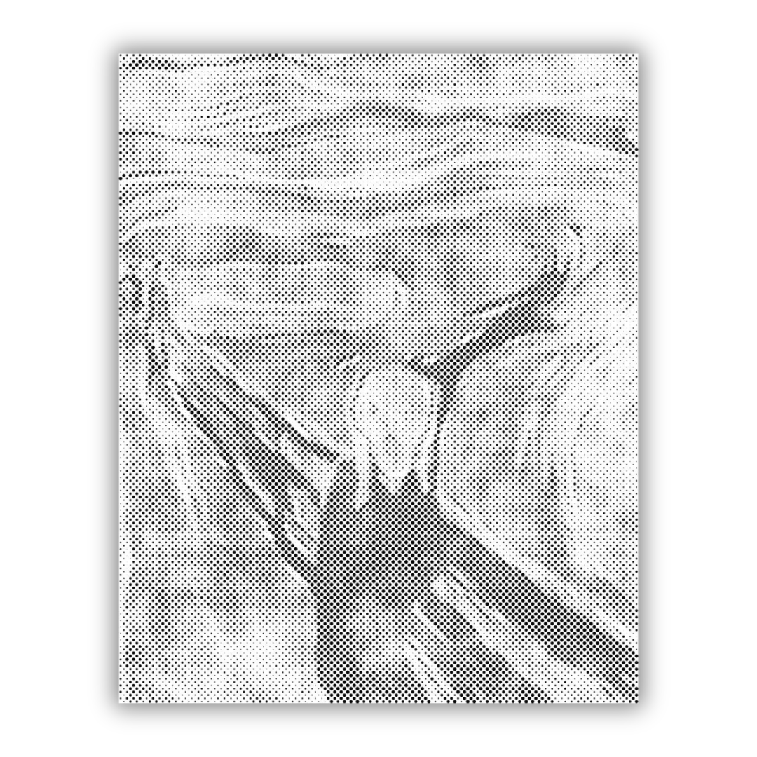 Edvard Munch - The Scream | Prickmålning som färdigt prickmålning motiv