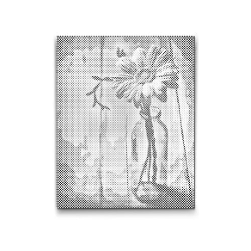 Prickmålning – Blomma i Vas | Dot Painting & Prickkonst