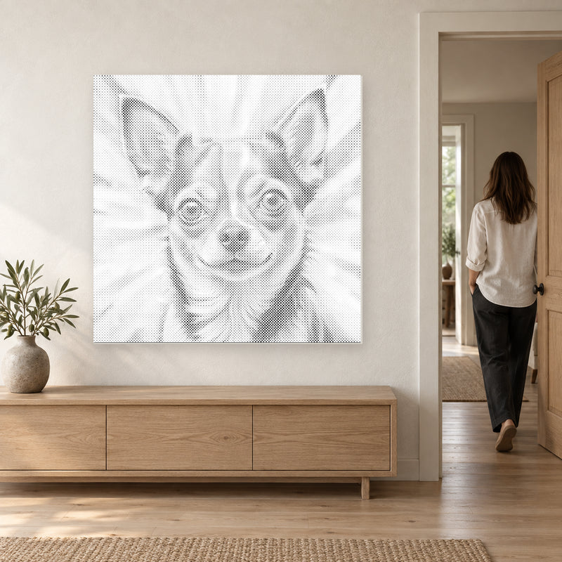 Chihuahua | Prickmålning som färdigt prickmålning motiv