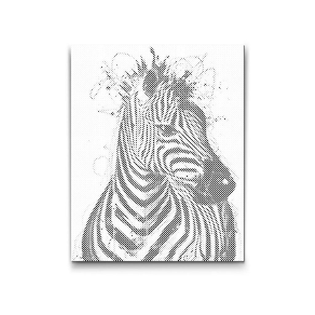 Prickmålning – Zebra | Dot Painting & Prickkonst